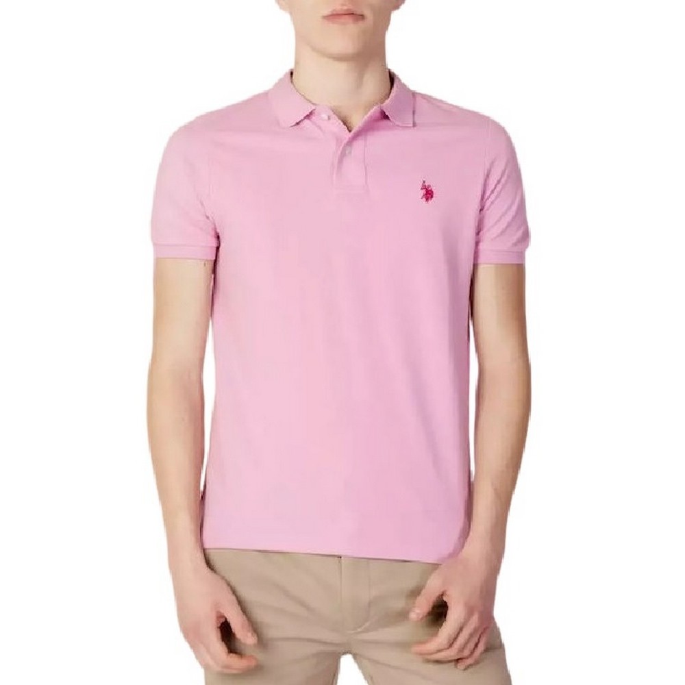 U. S POLO KING ΜΠΛΟΥΖΑ POLO ΑΝΔΡΙΚΗ PINK