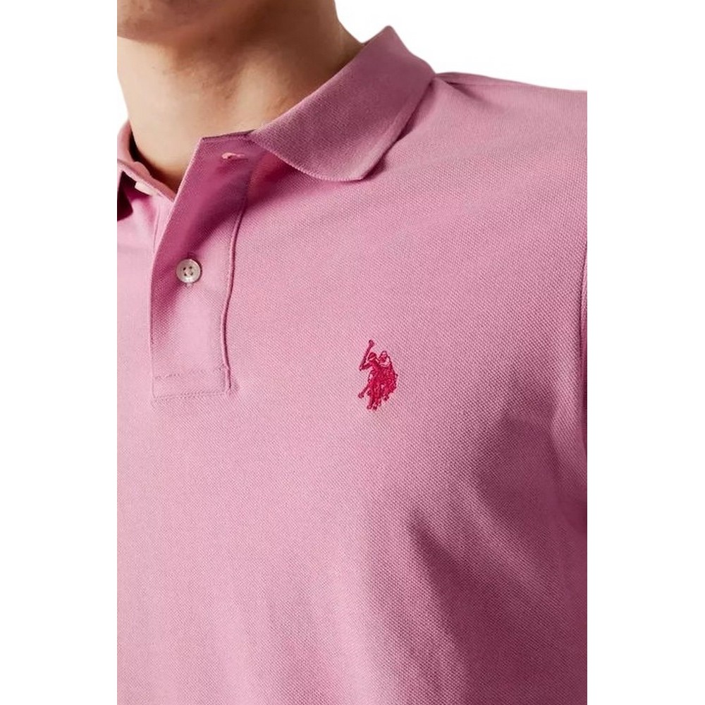 U. S POLO KING ΜΠΛΟΥΖΑ POLO ΑΝΔΡΙΚΗ PINK