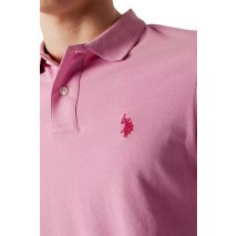 U. S POLO KING ΜΠΛΟΥΖΑ POLO ΑΝΔΡΙΚΗ PINK