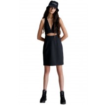 CALVIN KLEIN JEANS OPEN BACK STRAP UTILITY DRESS ΦΟΡΕΜΑ ΓΥΝΑΙΚΕΙΟ BLACK