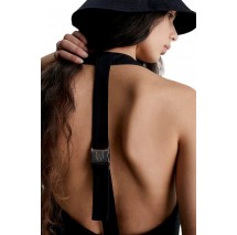 CALVIN KLEIN JEANS OPEN BACK STRAP UTILITY DRESS ΦΟΡΕΜΑ ΓΥΝΑΙΚΕΙΟ BLACK