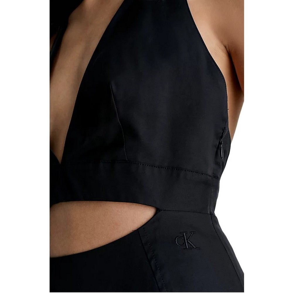 CALVIN KLEIN JEANS OPEN BACK STRAP UTILITY DRESS ΦΟΡΕΜΑ ΓΥΝΑΙΚΕΙΟ BLACK