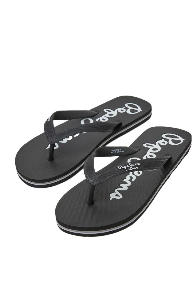 PEPE JEANS BAY BEACH BASIC M SS23 ΠΑΝΤΟΦΛΑ ΑΝΔΡΙΚΗ BLACK