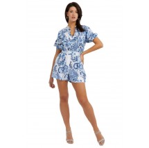 GUESS ZAREN LINEN ROMPER ΟΛΟΣΩΜΗ ΦΟΡΜΑ ΓΥΝΑΙΚΕΙΑ FLORAL