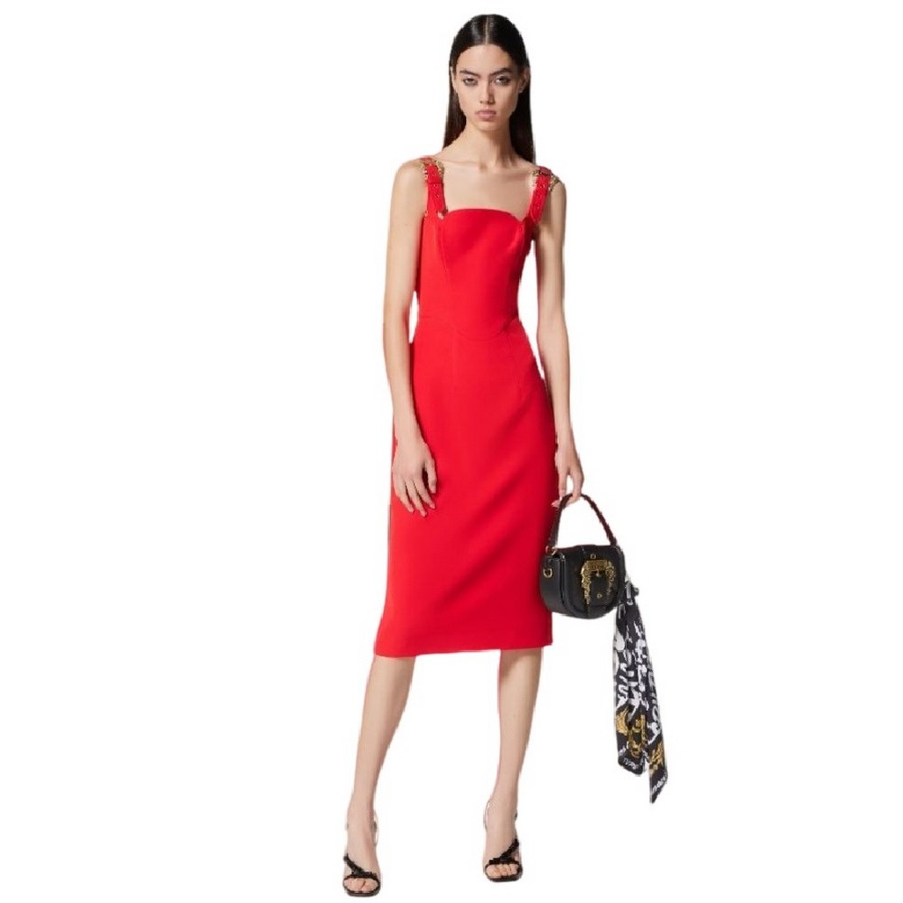 VERSACE JEANS COUTURE  CADY BISTRETCH ΦΟΡΕΜΑ ΓΥΝΑΙΚΕΙΟ RED
