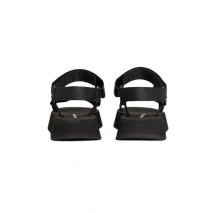 CALVIN KLEIN JEANS SANDAL VELCRO WEBBING ΠΕΔΙΛΟ ΓΥΝΑΙΚΕΙΟ BLACK