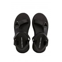 CALVIN KLEIN JEANS SANDAL VELCRO WEBBING ΠΕΔΙΛΟ ΓΥΝΑΙΚΕΙΟ BLACK