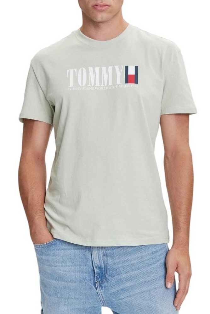 TOMMY JEANS REG TOMMY DNA FLAG TEE T-SHIRT ΜΠΛΟΥΖΑ ΑΝΔΡΙΚΗ MINT