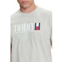 TOMMY JEANS REG TOMMY DNA FLAG TEE T-SHIRT ΜΠΛΟΥΖΑ ΑΝΔΡΙΚΗ MINT