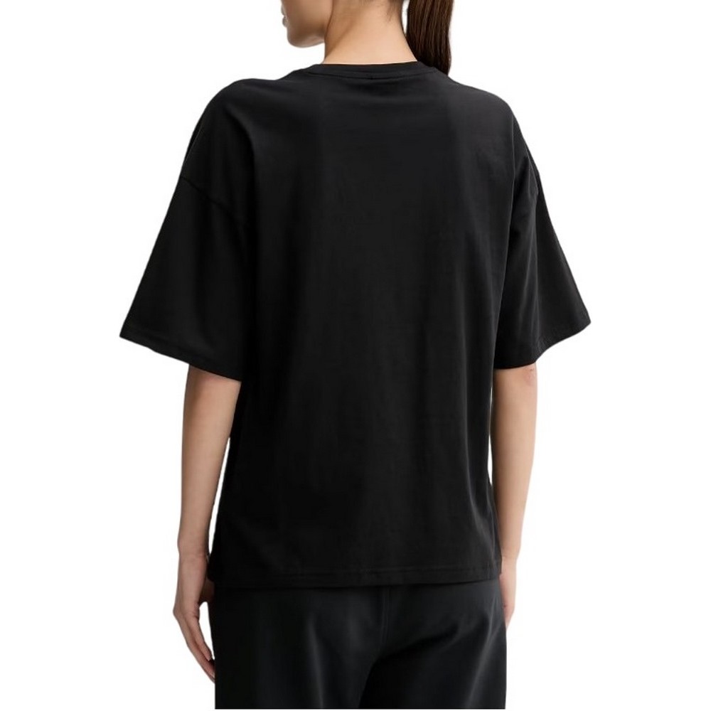 PUMA ESS GRAPHICS LEO LUXE BEDAZZLED OVERSIZED SLIM T-SHIRT ΜΠΛΟΥΖΑ ΓΥΝΑΙΚΕΙΑ BLACK