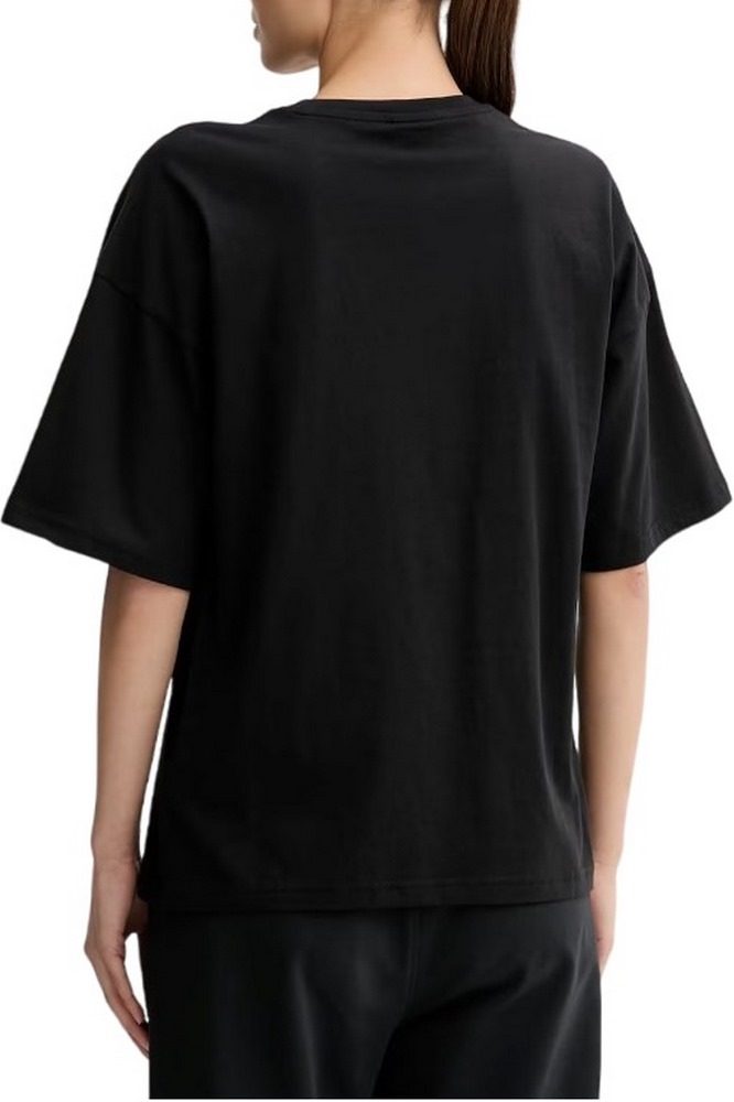 PUMA ESS GRAPHICS LEO LUXE BEDAZZLED OVERSIZED SLIM T-SHIRT ΜΠΛΟΥΖΑ ΓΥΝΑΙΚΕΙΑ BLACK