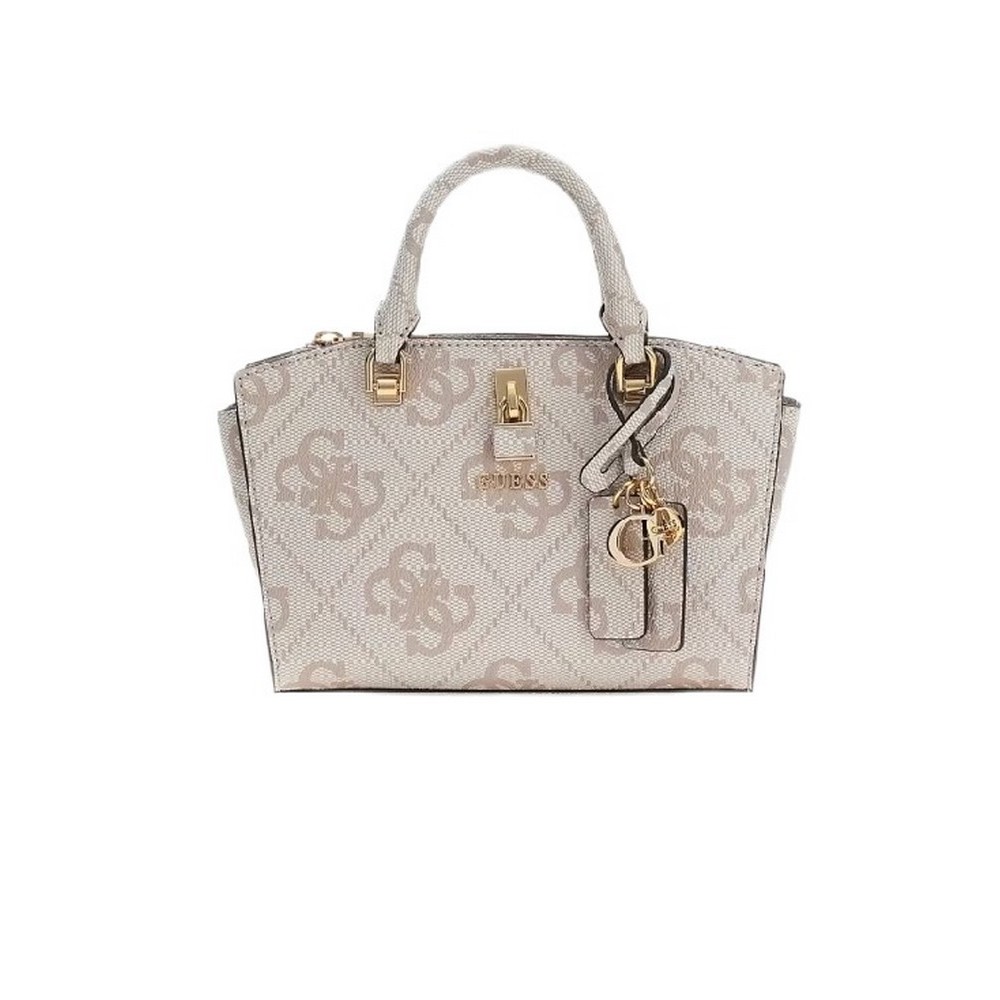 GUESS QUEENSLAND MINI SATCHEL ΤΣΑΝΤΑ ΓΥΝΑΙΚΕΙΑ DOVE