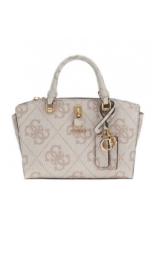 GUESS QUEENSLAND MINI SATCHEL ΤΣΑΝΤΑ ΓΥΝΑΙΚΕΙΑ DOVE