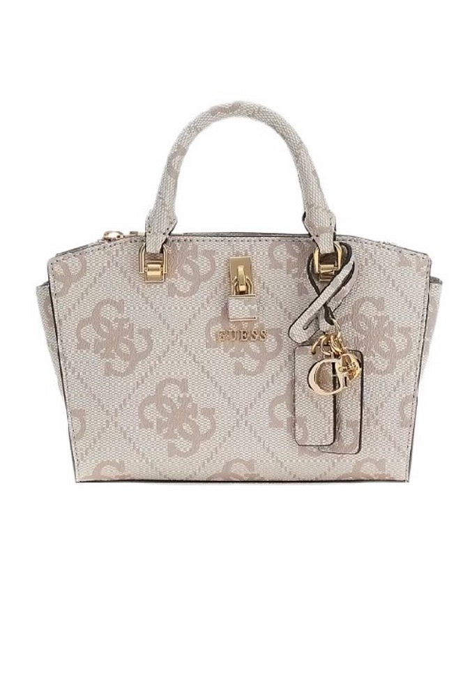 GUESS QUEENSLAND MINI SATCHEL ΤΣΑΝΤΑ ΓΥΝΑΙΚΕΙΑ DOVE