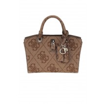 GUESS QUEENSLAND MINI SATCHEL ΤΣΑΝΤΑ ΓΥΝΑΙΚΕΙΑ LATTE