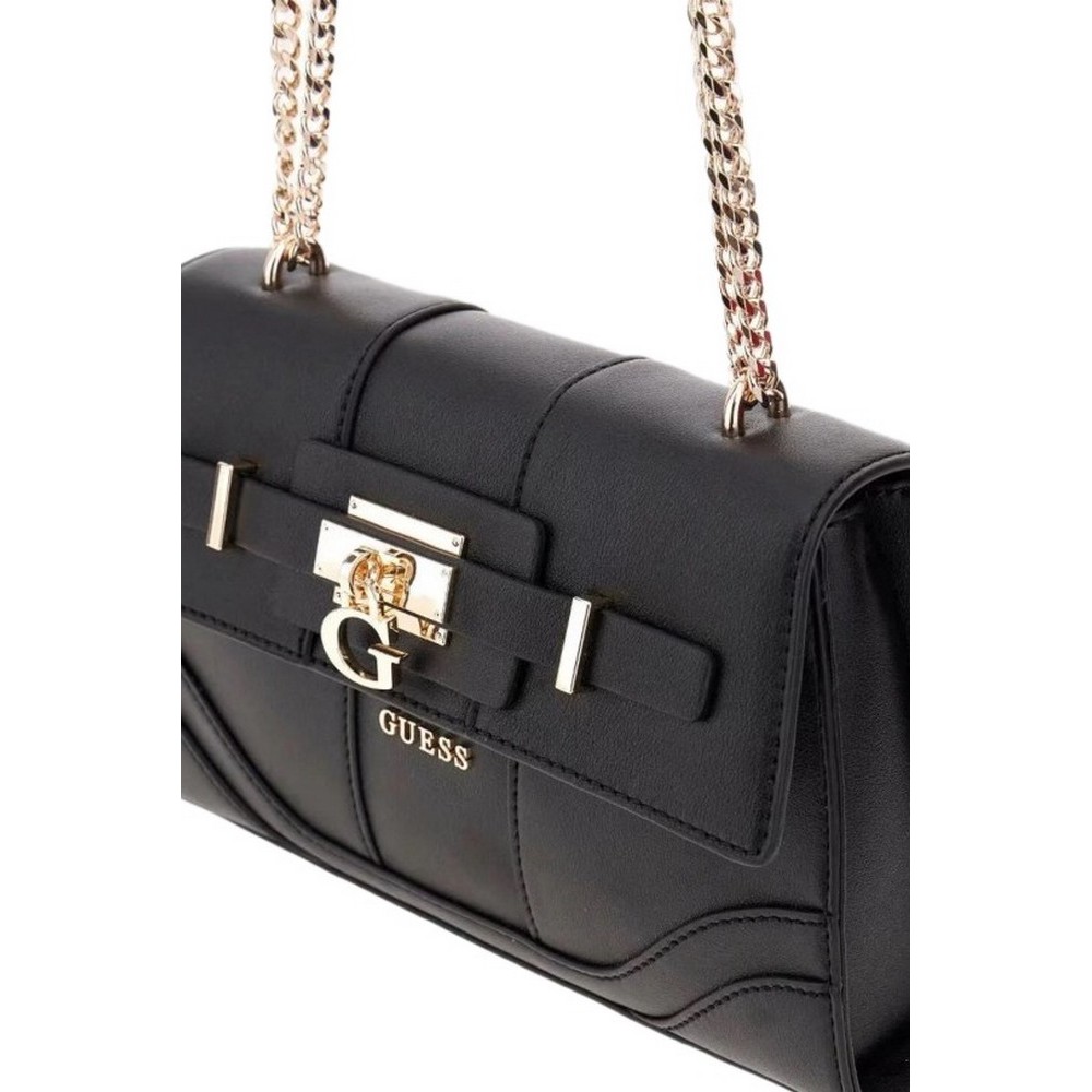 GUESS GREYSON II CNVRTBLE XBODY FLAP ΤΣΑΝΤΑ ΓΥΝΑΙΚΕΙΑ BLACK