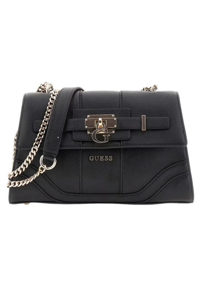 GUESS GREYSON II CNVRTBLE XBODY FLAP ΤΣΑΝΤΑ ΓΥΝΑΙΚΕΙΑ BLACK
