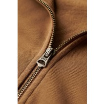 SUPERDRY CONTRAST STITCH ZIP HOOD ΖΑΚΕΤΑ ΦΟΥΤΕΡ ΑΝΔΡΙΚΗ BROWN