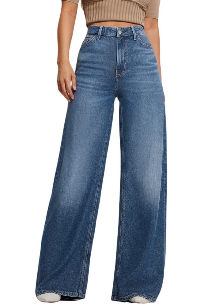 GUESS BELLFLOWER ΠΑΝΤΕΛΟΝΙ ΓΥΝΑΙΚΕΙΟ BLUΕ DENIM