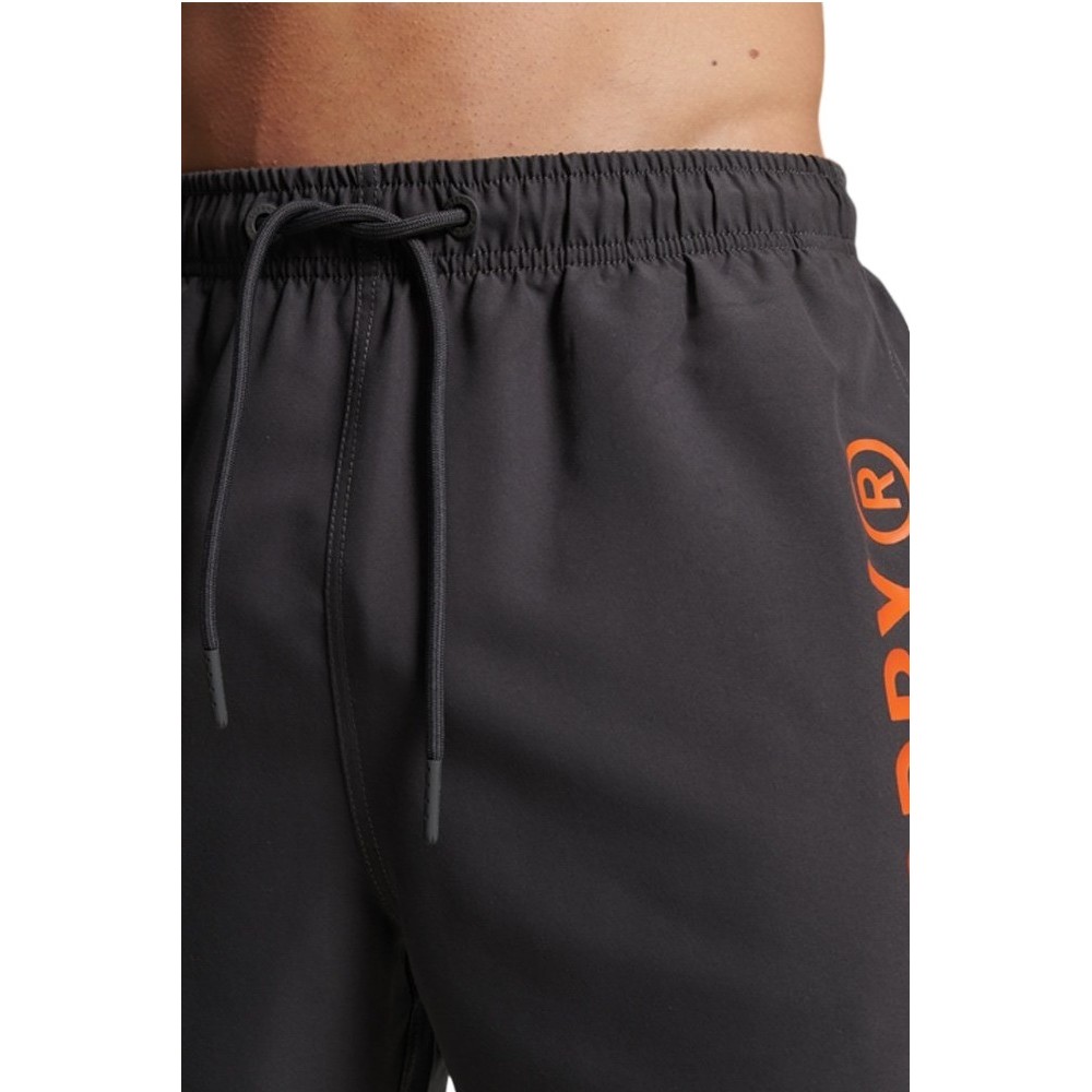 SUPERDRY D2 SDCD CODE CORE SPORT 17 INCH SWIM ΜΑΓΙΟ ΑΝΔΡΙΚΟ DARK GREY