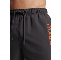 SUPERDRY D2 SDCD CODE CORE SPORT 17 INCH SWIM ΜΑΓΙΟ ΑΝΔΡΙΚΟ DARK GREY