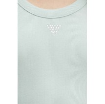 GUESS SL TRIANGLE BLING RIB TANK ΤΟΠ ΜΠΛΟΥΖΑ ΓΥΝΑΙΚΕΙΑ MINT