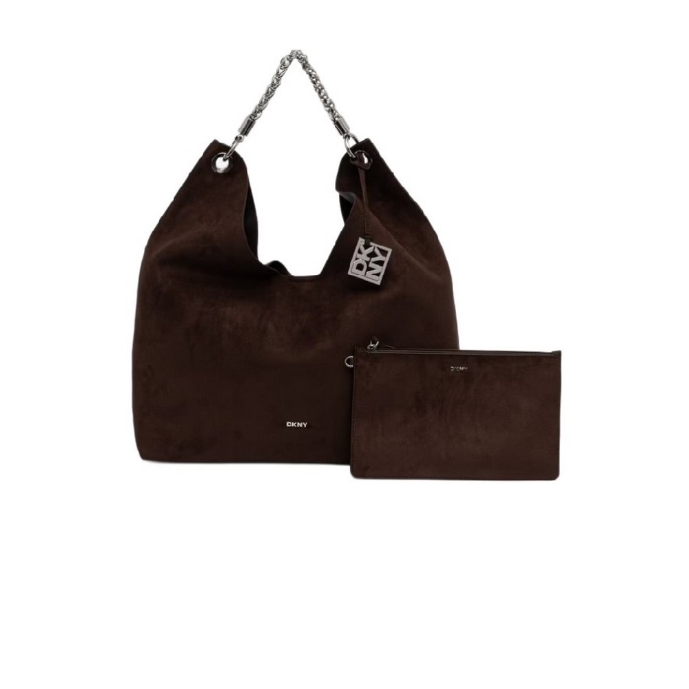 DKNY NORTH HOBOS HANDBAG ΤΣΑΝΤΑ ΓΥΝΑΙΚΕΙΑ DARK BROWN