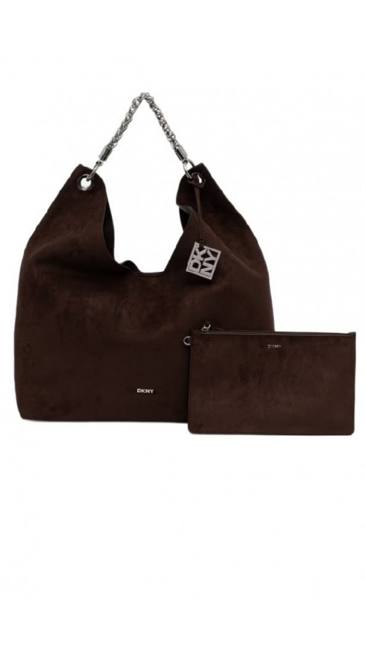 DKNY NORTH HOBOS HANDBAG ΤΣΑΝΤΑ ΓΥΝΑΙΚΕΙΑ DARK BROWN