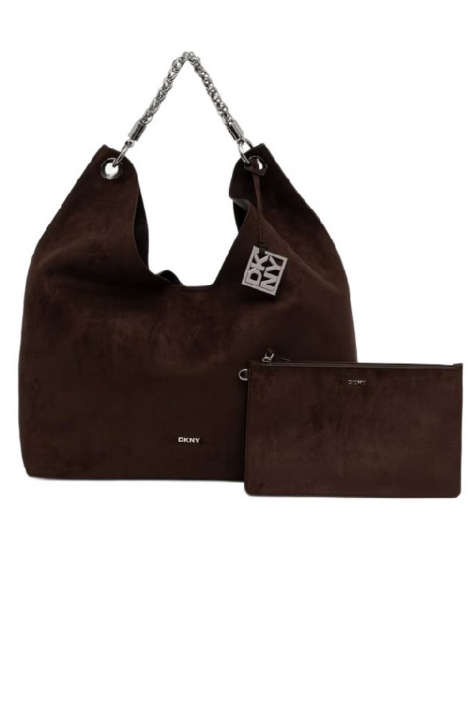 DKNY NORTH HOBOS HANDBAG ΤΣΑΝΤΑ ΓΥΝΑΙΚΕΙΑ DARK BROWN