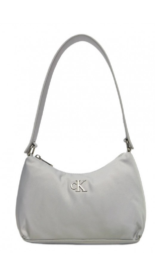 CALVIN KLEIN JEANS SLEEK NYLON SHOULDERBAG ΤΣΑΝΤΑ ΓΥΝΑΙΚΕΙΑ GREY