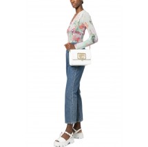 CHIARA FERRAGNI RANGE B - EYELIKE BUCKLE LIZARD ΤΣΑΝΤΑ ΓΥΝΑΙΚΕΙΟ WHITE