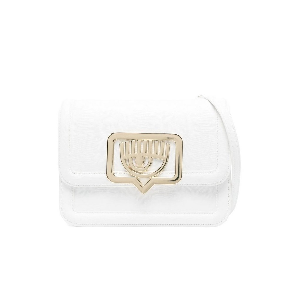 CHIARA FERRAGNI RANGE B - EYELIKE BUCKLE LIZARD ΤΣΑΝΤΑ ΓΥΝΑΙΚΕΙΟ WHITE