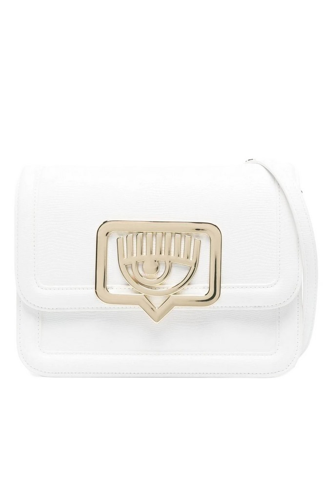 CHIARA FERRAGNI RANGE B - EYELIKE BUCKLE LIZARD ΤΣΑΝΤΑ ΓΥΝΑΙΚΕΙΟ WHITE