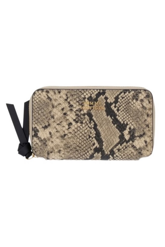 TOMMY HILFIGER LEATHER MED ZA WALLET SNAKE ΠΟΡΤΟΦΟΛΙ ΓΥΝΑΙΚΕΙΟ SNAKE PRINT