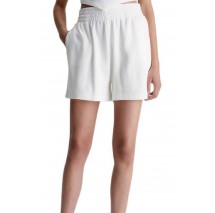 CALVIN KLEIN JEANS WAFFLE LOOSE SHORTS ΓΥΝΑΙΚΕΙΟ WHITE