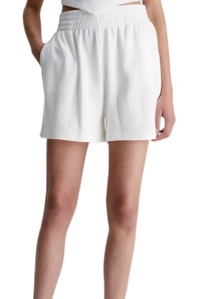 CALVIN KLEIN JEANS WAFFLE LOOSE SHORTS ΓΥΝΑΙΚΕΙΟ WHITE