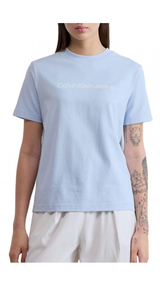 CALVIN KLEIN JEANS A INST LOGO CLASSIC TEE T-SHIRT ΜΠΛΟΥΖΑ ΓΥΝΑΙΚΕΙΑ CIEL