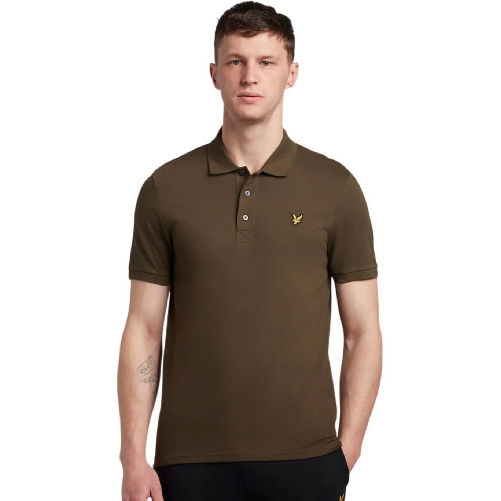 LYLE & SCOTT ESSENTIALS PLAIN POLO T-SHIRT ΜΠΛΟΥΖΑ ΑΝΔΡΙΚΗ KHAKI