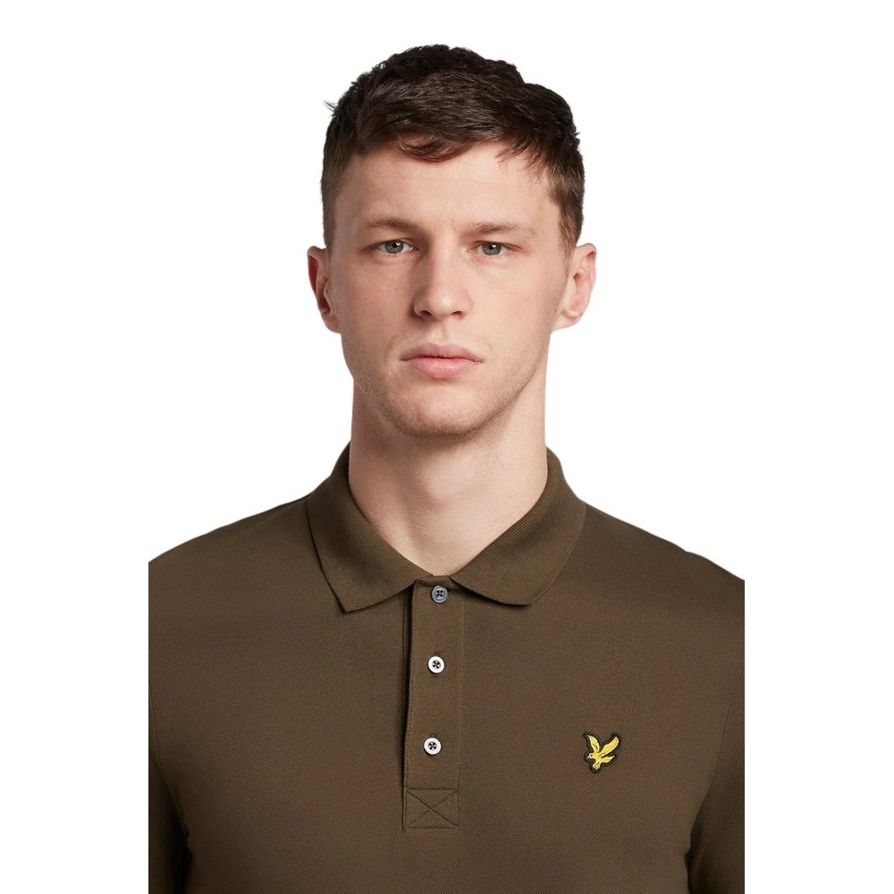 LYLE & SCOTT ESSENTIALS PLAIN POLO T-SHIRT ΜΠΛΟΥΖΑ ΑΝΔΡΙΚΗ KHAKI