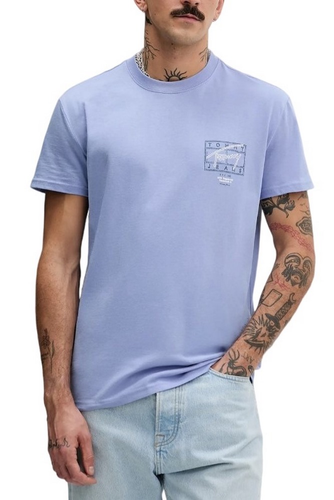 TOMMY JEANS REG SIGN SPRAY T-SHIRT ΜΠΛΟΥΖΑ ΑΝΔΡΙΚΗ CIEL