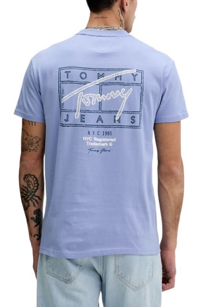TOMMY JEANS REG SIGN SPRAY T-SHIRT ΜΠΛΟΥΖΑ ΑΝΔΡΙΚΗ CIEL