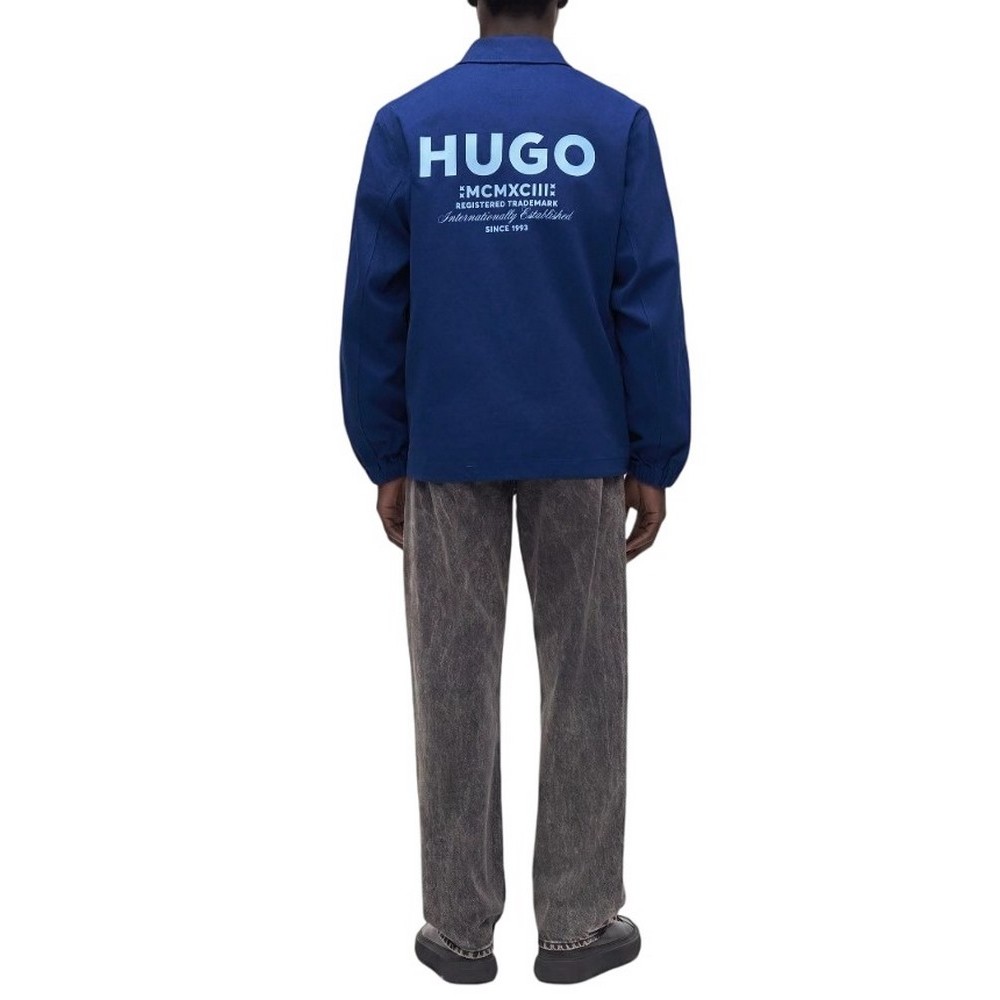 HUGO BOSS BIYO CASUAL JACKET ΜΠΟΥΦΑΝ ΑΝΔΡΙΚΟ BLUE