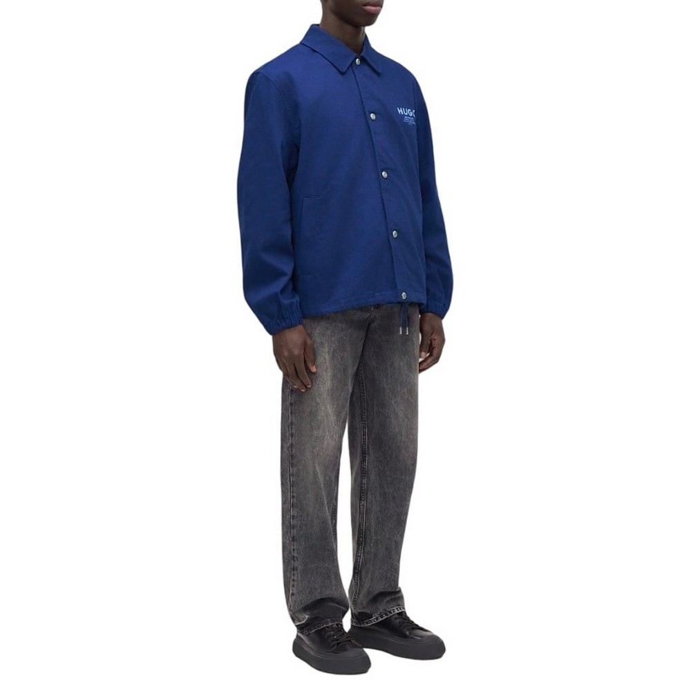 HUGO BOSS BIYO CASUAL JACKET ΜΠΟΥΦΑΝ ΑΝΔΡΙΚΟ BLUE
