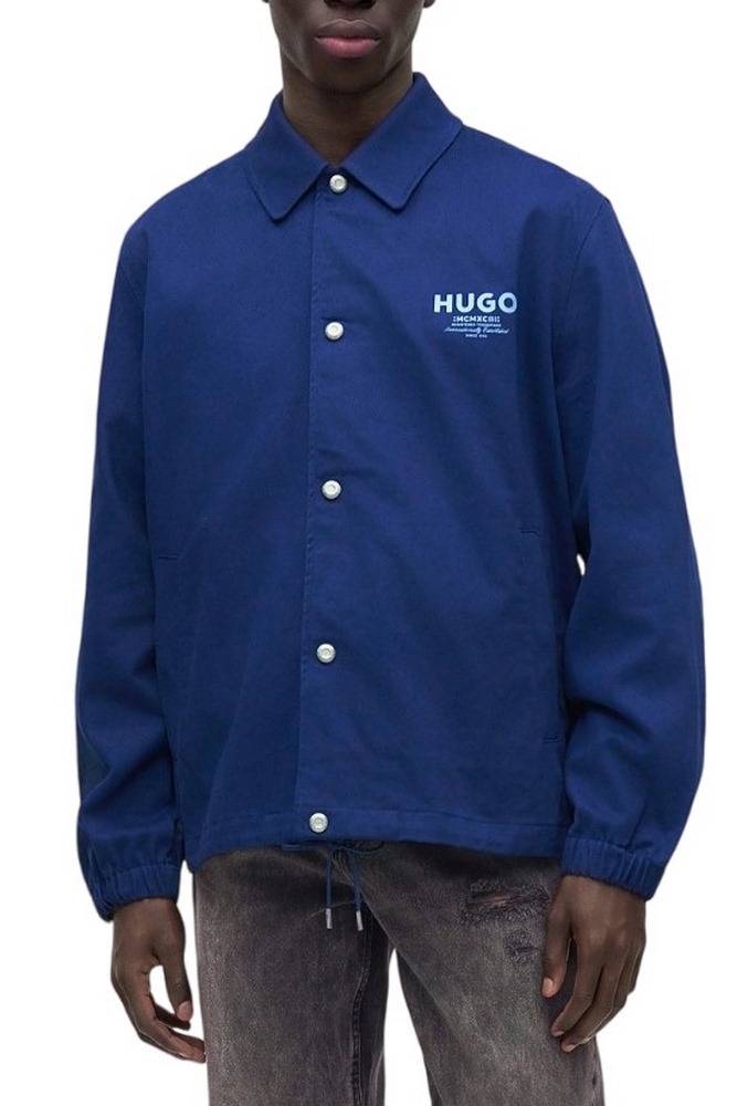 HUGO BOSS BIYO CASUAL JACKET ΜΠΟΥΦΑΝ ΑΝΔΡΙΚΟ BLUE
