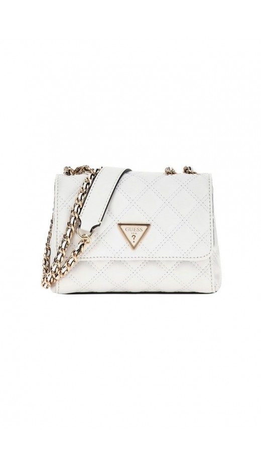 GUESS GIULLY MINI 2 COMP CNVRTBL FLP ΤΣΑΝΤΑ ΓΥΝΑΙΚΕΙΑ WHITE