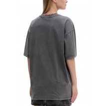 HUGO BOSS JERSEY OVERSIZED TEE B T-SHIRT ΜΠΛΟΥΖΑ ΓΥΝΑΙΚΕΙΑ DARK GREY