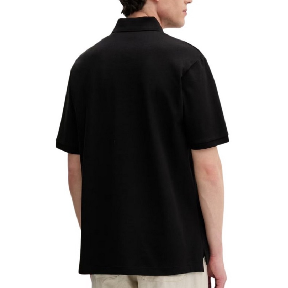 HUGO BOSS NOLITOS JERSEY POLO T-SHIRT ΜΠΛΟΥΖΑ ΑΝΔΡΙΚΗ BLACK