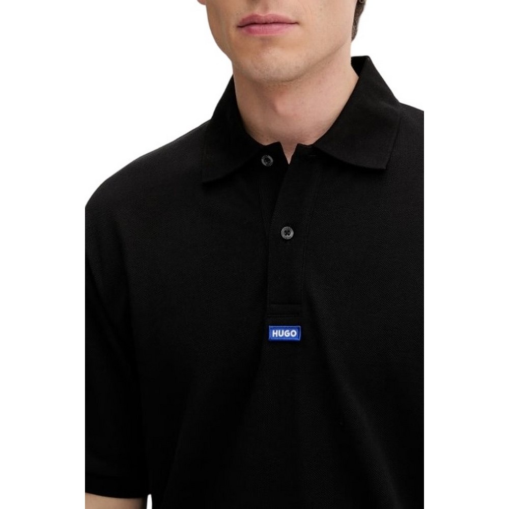 HUGO BOSS NOLITOS JERSEY POLO T-SHIRT ΜΠΛΟΥΖΑ ΑΝΔΡΙΚΗ BLACK