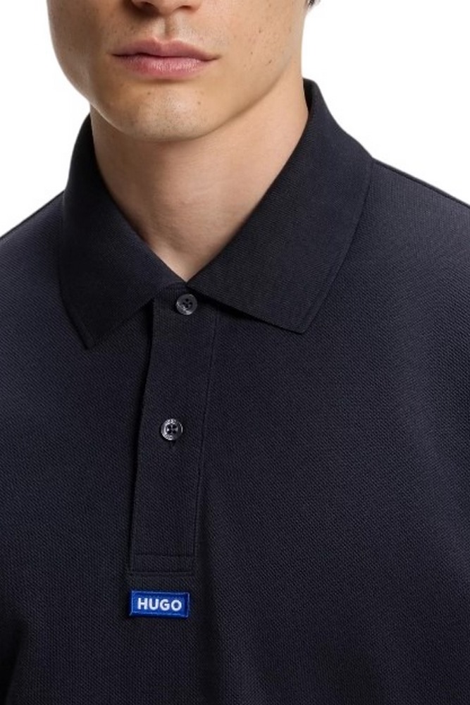HUGO BOSS NOLITOS JERSEY POLO T-SHIRT ΜΠΛΟΥΖΑ ΑΝΔΡΙΚΗ NAVY