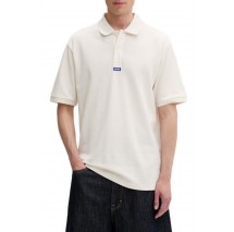 HUGO BOSS NOLITOS JERSEY POLO T-SHIRT ΜΠΛΟΥΖΑ ΑΝΔΡΙΚΗ WHITE